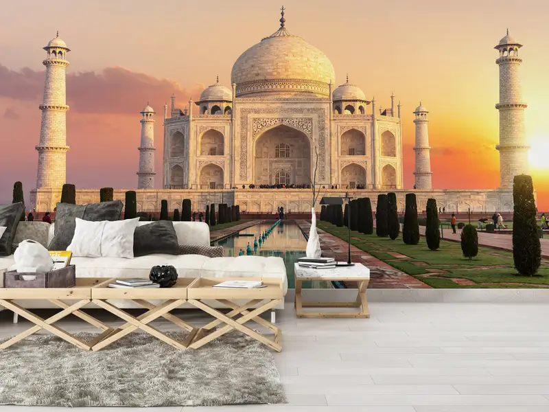 Indian Wall Paper, Sunset Wall Poster, Seven Wonders Wall Paper, View Wall Art, Landscape Wall Mural, Indian Architecture Wall Print, - 7