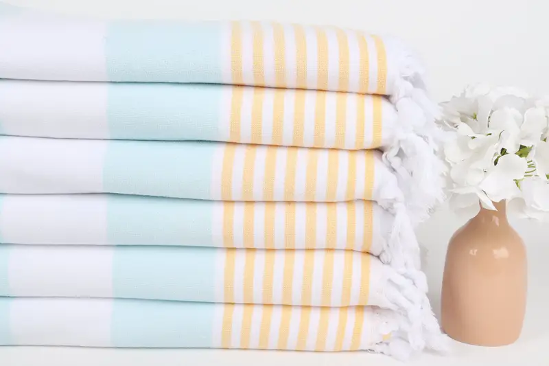 Sand-resistant towel, Best Beach Towel, 68x36 Cotton Striped Terry Towel, Gift For Bride, Turkish Towel USA, Florida Bachelorette Party Favors - 3