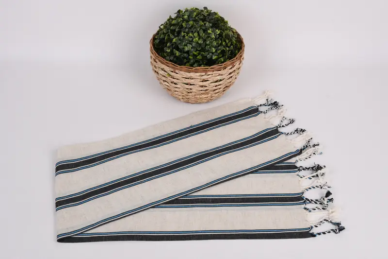 Özel el havlu, kişiselleştirilmiş mutfak havlu, monogram el havlu, onun için kişiselleştirilmiş hediye, 36x20 pamuklu çizgili havlu, Bachelorette havlu - 5