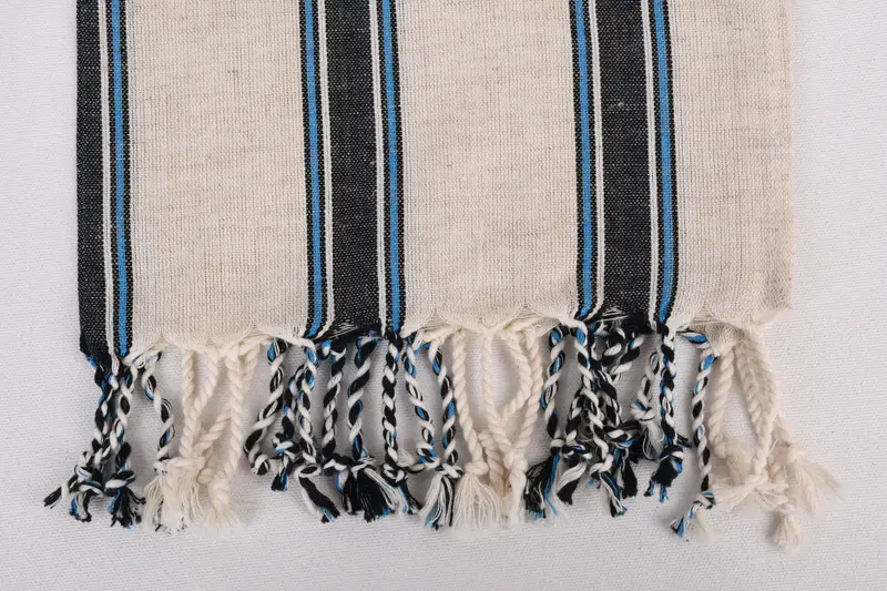 Özel el havlu, kişiselleştirilmiş mutfak havlu, monogram el havlu, onun için kişiselleştirilmiş hediye, 36x20 pamuklu çizgili havlu, Bachelorette havlu - 4