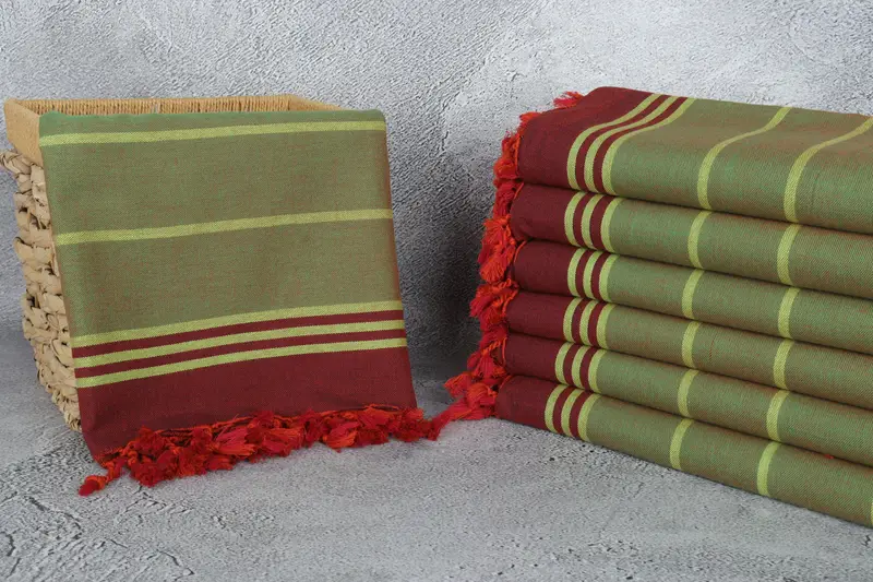 Lightweight Turkish towel, Wedding Towel, Sand-free towel, 68x40 Cotton Striped Towel, Personalised Gift, Personalized Bridesmaid Gift, Scarf Towel - 3