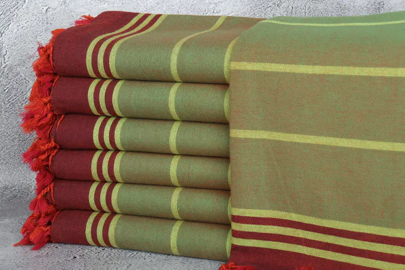 Lightweight Turkish towel, Wedding Towel, Sand-free towel, 68x40 Cotton Striped Towel, Personalised Gift, Personalized Bridesmaid Gift, Scarf Towel - 1