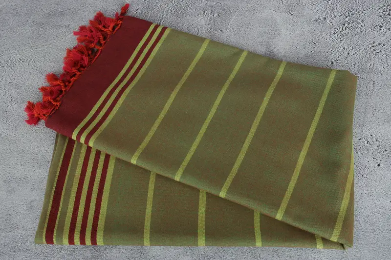 Lightweight Turkish towel, Wedding Towel, Sand-free towel, 68x40 Cotton Striped Towel, Personalised Gift, Personalized Bridesmaid Gift, Scarf Towel - 6