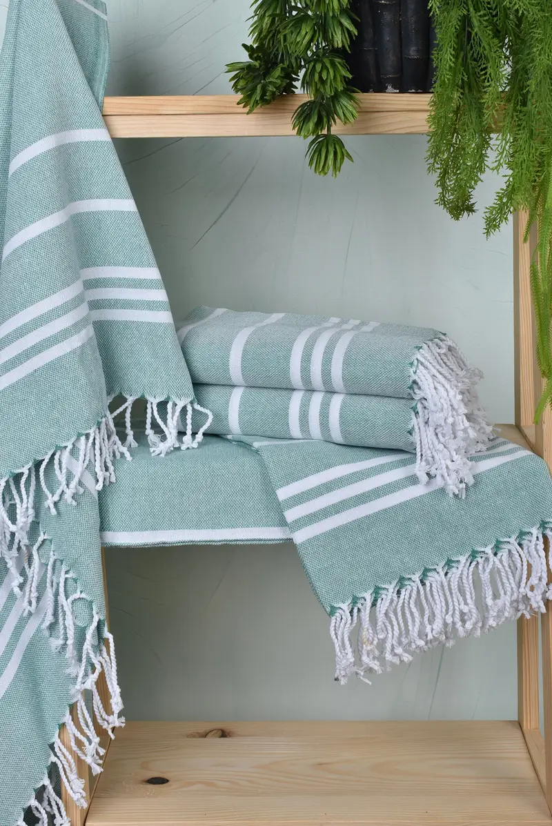 Personalized Towel, 70x40 Cotton Striped Towel, Handmade Turkish Towel, Custom Wedding Gift, Bridesmaid Gifts Personalized, Fouta towel, Pool Towels - 6