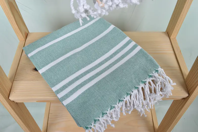 Personalized Towel, 70x40 Cotton Striped Towel, Handmade Turkish Towel, Custom Wedding Gift, Bridesmaid Gifts Personalized, Fouta towel, Pool Towels - 5