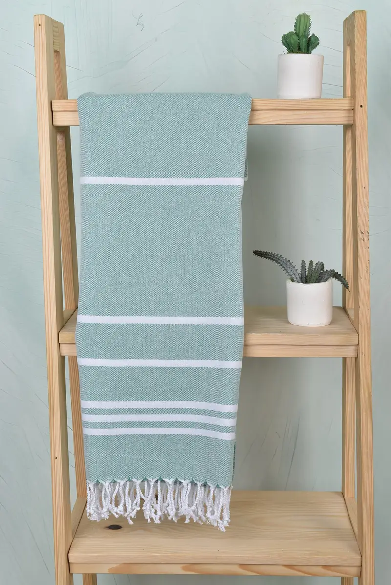 Personalized Towel, 70x40 Cotton Striped Towel, Handmade Turkish Towel, Custom Wedding Gift, Bridesmaid Gifts Personalized, Fouta towel, Pool Towels - 8