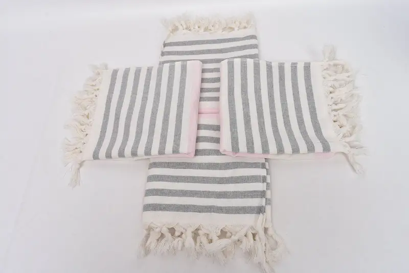Bridesmaid Gifts, 36x18 Cotton Striped Terry Towel, Gift For Best Friend, Personalized Dish Towel, Bridal Shower Favors, Monogrammed Hand Towel - 6