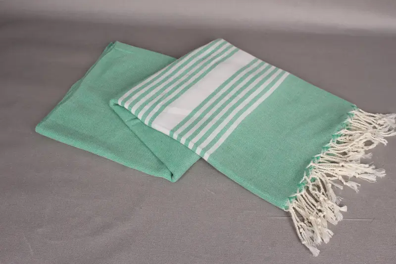 Organic towel, Custom Wedding Gifts, Handmade Turkish Towel, Wedding Day Gift For Bride, Large Turkish Towel, 68x40 Cotton Striped Towel - 5