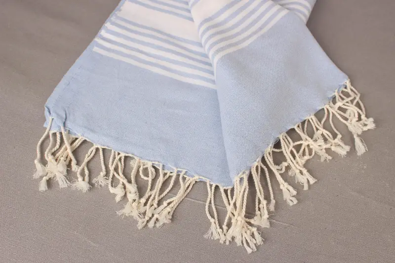 Organic towel, Custom Wedding Gifts, Handmade Turkish Towel, Wedding Day Gift For Bride, Large Turkish Towel, 68x40 Cotton Striped Towel - 8