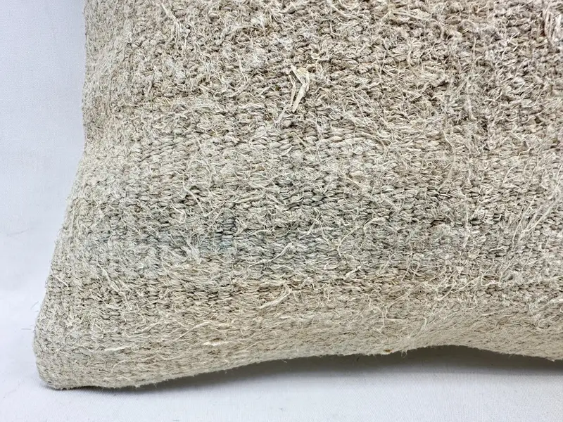 Kilim Rug Cushion, Pillow Case, Patio Cushion, 16x16 Beige Pillow, Boho Pillow Sham Cover, Vintage Kilim Pillow, Throw Kilim Pillow, Neutral Pillow - 2