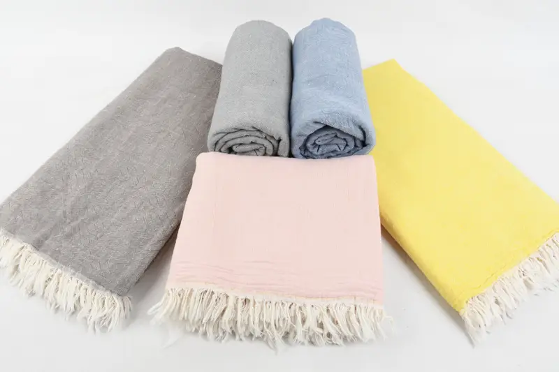 68x36 Cotton Double Face Towel, Gift For Coworker, Organic towel, Organic Turkish towel, Organic cotton Turkish peshtemal towel, Custom Towel - 7