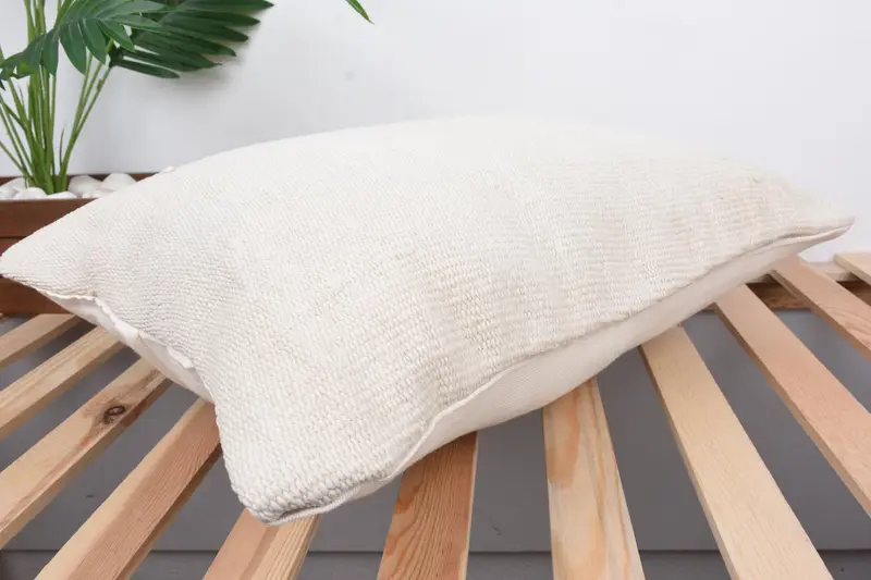 Couch Pillow Cover, Pillow for Couch, 16x24 White Pillow Cover, Pillow for Sofa, Cushion Cover, Turkish Pillow, Patio Pillow Case - 6