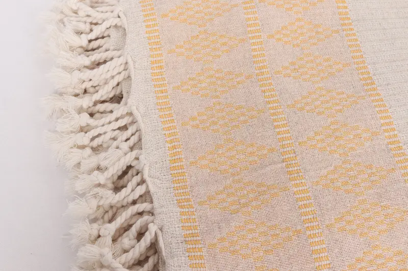 Wedding Favors, Halloween Gifts, Turkish Beach Blanket, Decorative Blanket, 100x88 Linen Kilim Design Towel, Bachelorette Party Favors - 7