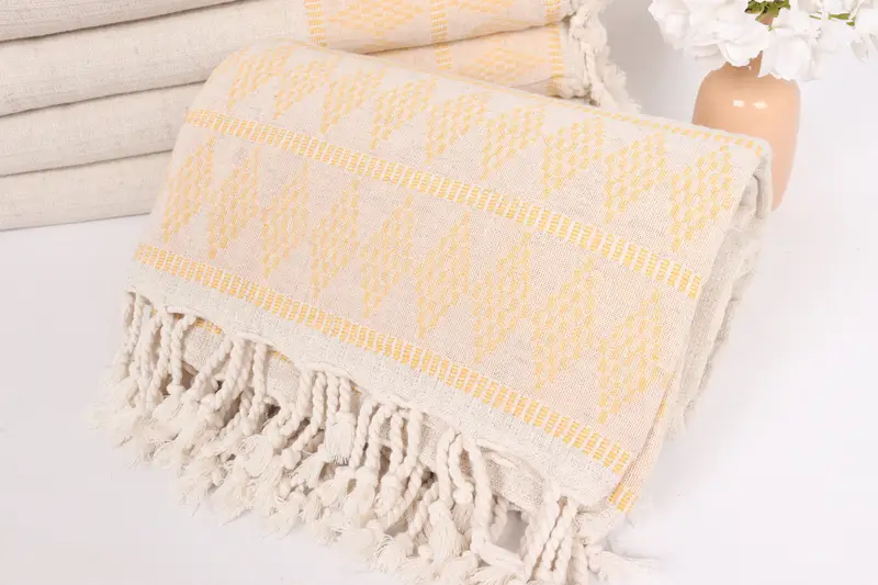 Wedding Favors, Halloween Gifts, Turkish Beach Blanket, Decorative Blanket, 100x88 Linen Kilim Design Towel, Bachelorette Party Favors - 4