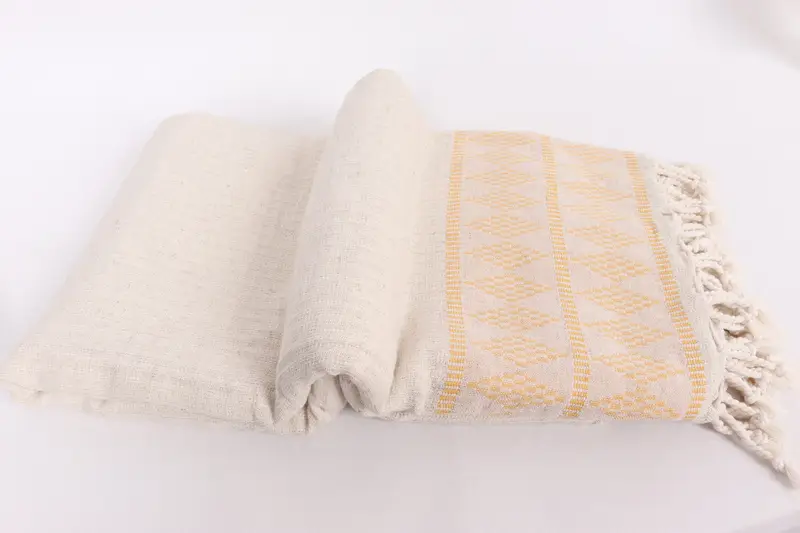 Wedding Favors, Halloween Gifts, Turkish Beach Blanket, Decorative Blanket, 100x88 Linen Kilim Design Towel, Bachelorette Party Favors - 6