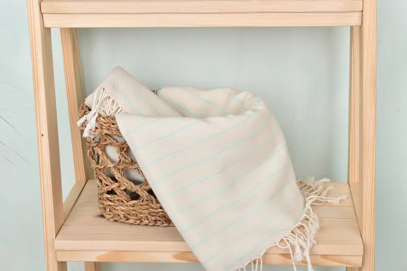 Organic Turkish towel, Gift For Bride, Beach Towel Bulk, 64x38 Linen Striped Towel, Turkish Towel Monogram, Turkish Towel USA, Hammam Towel USA - 4