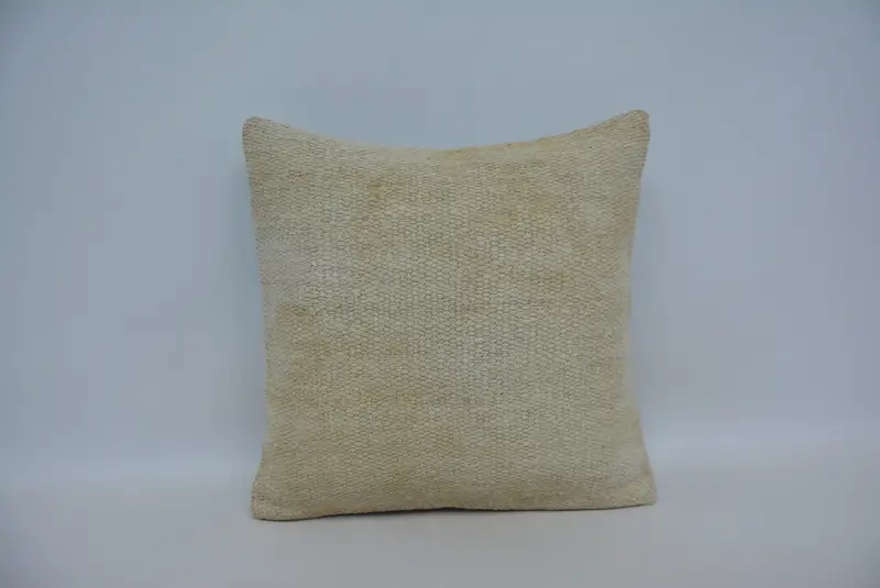 Throw Kilim Pillow, Kilim Pillow, 20x20 Beige Pillow Sham, Ethnic Pillow Cover Pillow Cover, Vintage Kilim Throw Pillow, Pillow Case - 1