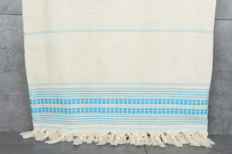 Personalized Home Gift Wedding, 96x94 Linen Striped Towel, Woven Throw Blanket, Throw Blanket, Bridal Shower Gift, Boyfriend Christmas Gift - 8