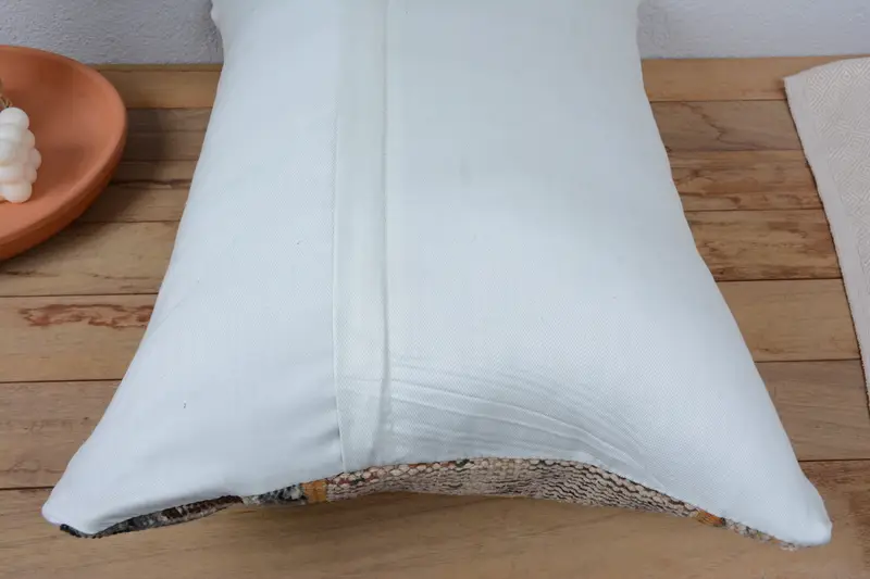 Custom Cushion, Antique Pillows, Boho Pillow, Vintage Pillow, 16x24 Beige Pillow Sham, Shabby Chic Cushion, Cushion Cover, Bolster Cushion Cover - 6