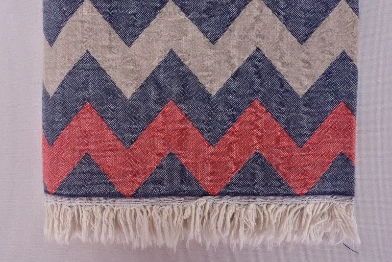 Sand-resistant towel, Bridal Shower Gift, Valentines Day Gift For Him, Bridesmaid Towel, 70x36 Cotton Chevron Towel, Absorbent Turkish towel - 7