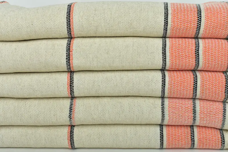 Travel Towel, 70x36 Linen Striped Towel, Bachelorette Gifts, Bridal Gifts, Beach Size Towel, Sand-resistant towel, Lightweight Turkish towel - 2