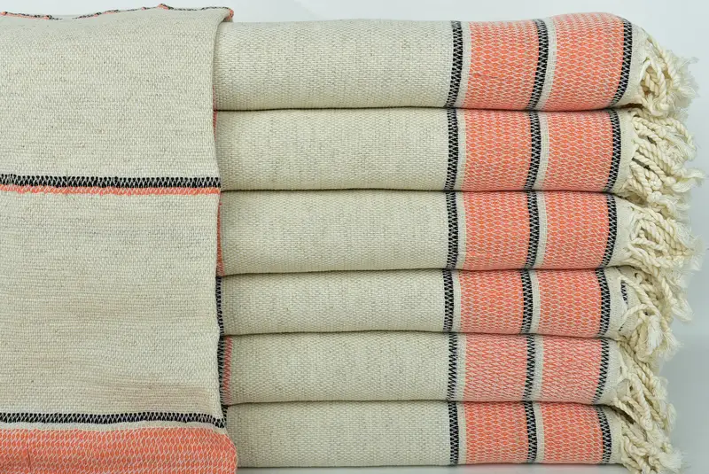 Travel Towel, 70x36 Linen Striped Towel, Bachelorette Gifts, Bridal Gifts, Beach Size Towel, Sand-resistant towel, Lightweight Turkish towel - 1