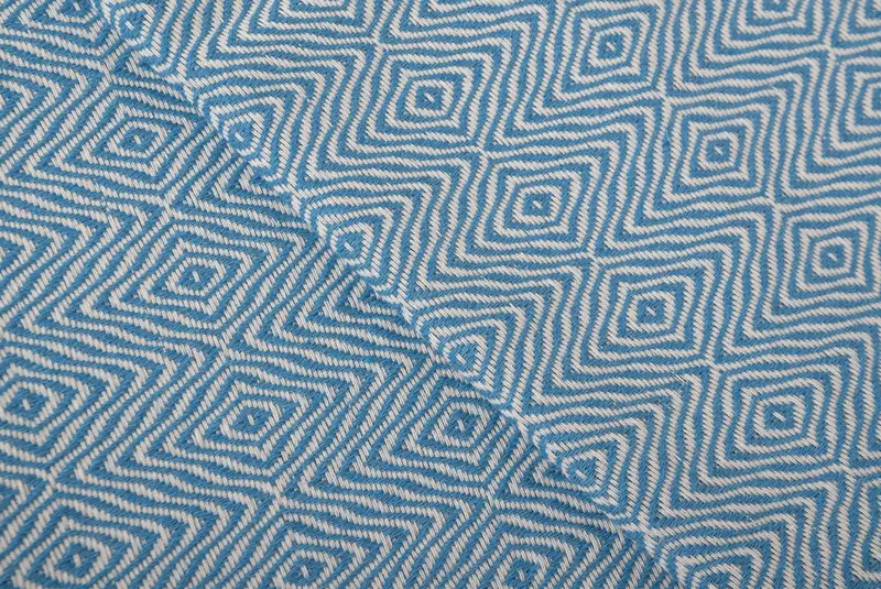 Nedime hediyeleri, tatil havlu, küçük banyo havlu, özel hediyeler, 36x18 pamuklu zikzak elmas havlu, nakış havlu, monogramlı el havlu - 5