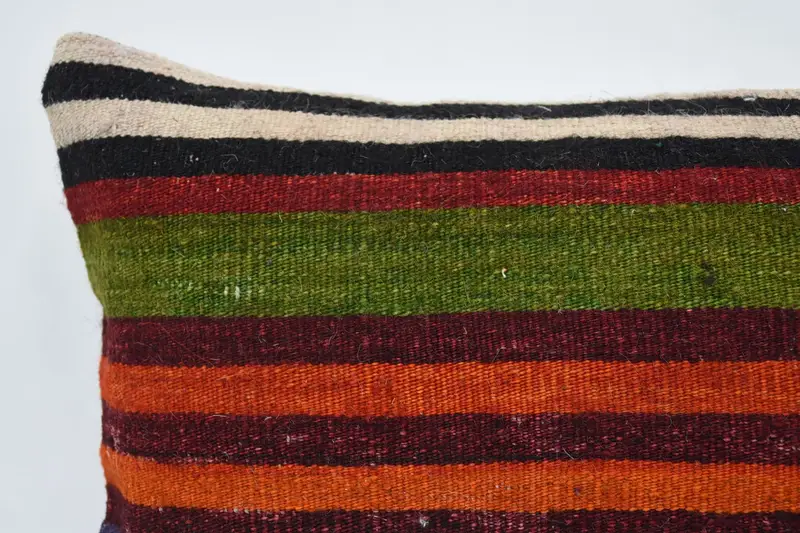 Handmade Kilim Cushion, Gift Pillow, Pillow Sham, Kilim Pillow, Tribal Cushion Cover, 12x24 Red Cushion Cover, Couch Pillow Case - 2