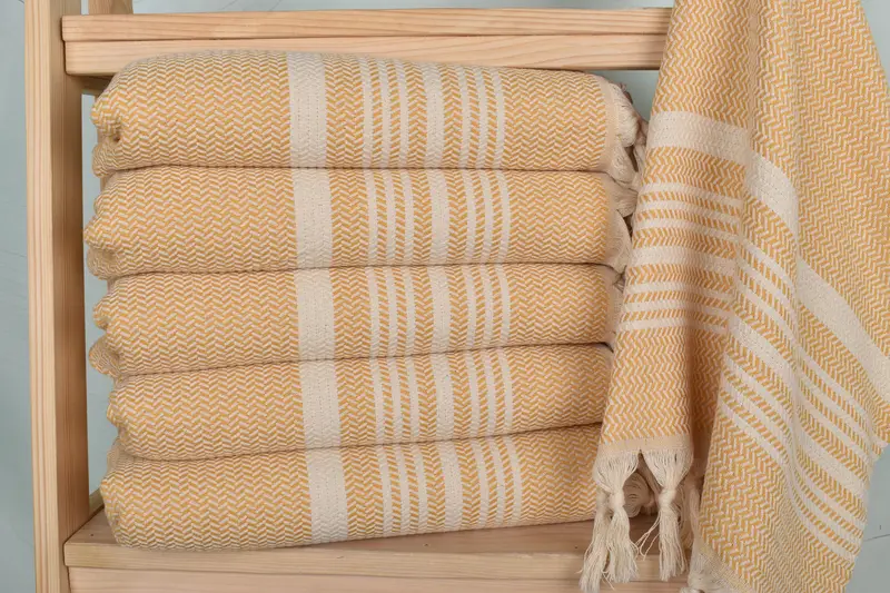 Turkish Towel Hand Towel, 40x18 Cotton Striped Towel, Christmas Gift, Wedding Favors, Gift For Her, Wedding Gift Kitchen Towel, Custom Hand Towel - 2