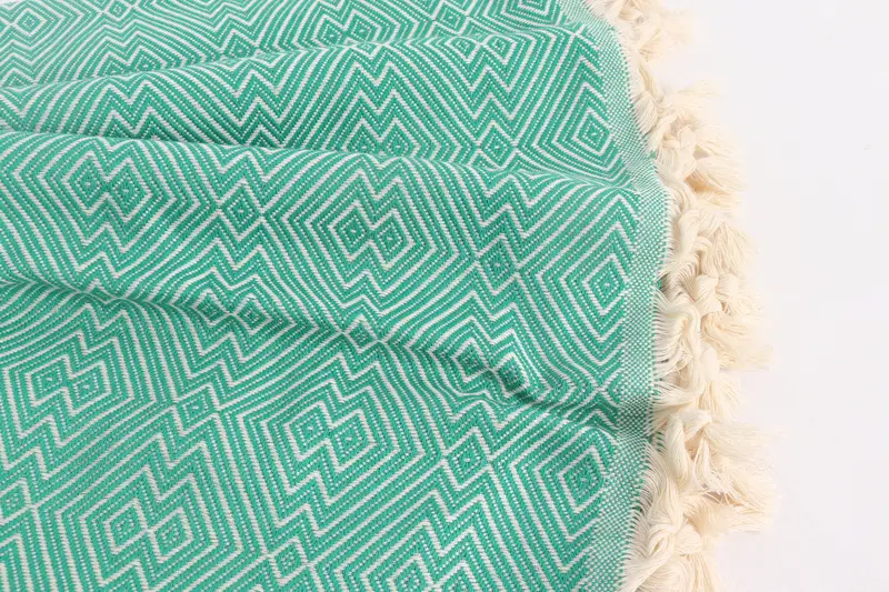 92x80 Cotton Diamond Towel, Turkish Beach Blanket, Gift For Boyfriend, Throw Blanket, Bridal Shower Gift, Throw Blanket Couch, Turkish Towel Blanket - 8