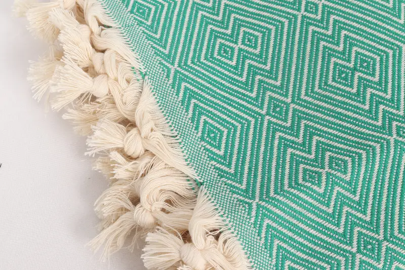 92x80 Cotton Diamond Towel, Turkish Beach Blanket, Gift For Boyfriend, Throw Blanket, Bridal Shower Gift, Throw Blanket Couch, Turkish Towel Blanket - 7