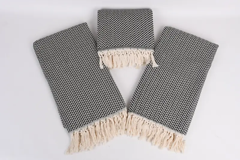 70x40 Cotton Chevron Towel, Thin towel, Gift For Him, Fringed Turkish towel for poolside, Bachelor Bachelorette Party Favors, Best Friend Gift Ideas - 6