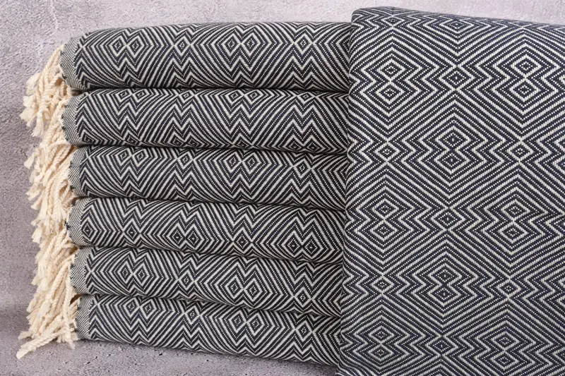 Wedding Gift, Bachelor Gifts, 76x40 Cotton Diamond Towel, Bachelorette Gifts, House Warming Gift, Traditional Turkish peshtemal for hammam - 1