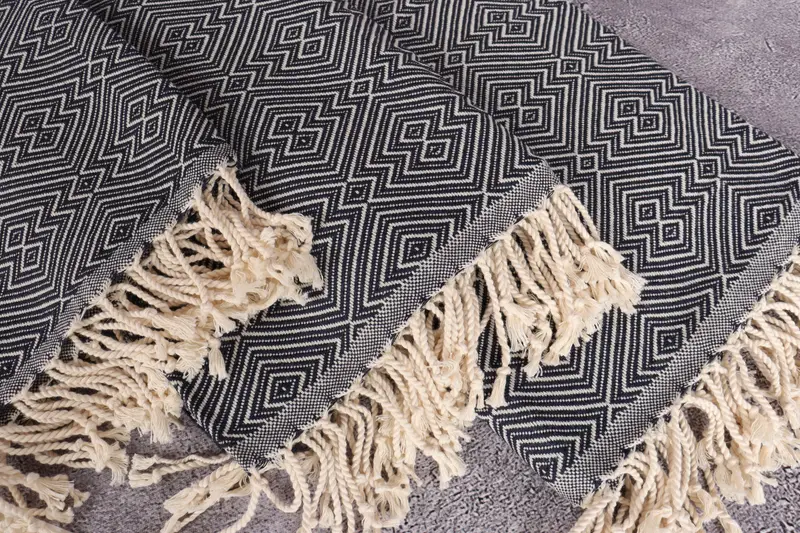 Wedding Gift, Bachelor Gifts, 76x40 Cotton Diamond Towel, Bachelorette Gifts, House Warming Gift, Traditional Turkish peshtemal for hammam - 5