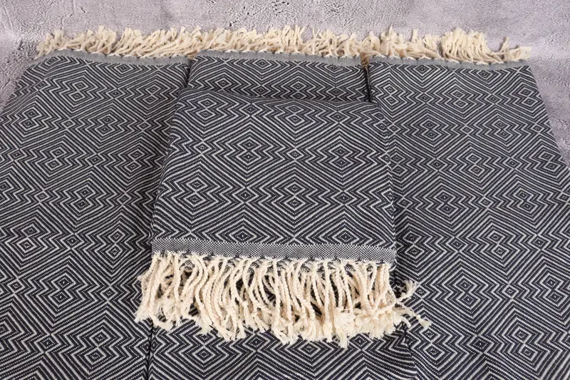 Wedding Gift, Bachelor Gifts, 76x40 Cotton Diamond Towel, Bachelorette Gifts, House Warming Gift, Traditional Turkish peshtemal for hammam - 4