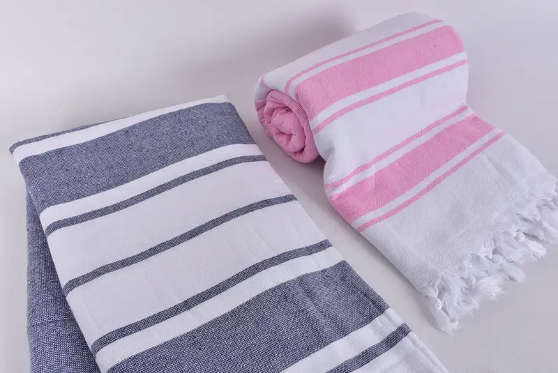 Gift For Him, Travel towel, Embroidery Towels, Gifts For Him, 68x36 Cotton Striped Terry Towel, Extra large Turkish bath towel, Embroidery Towel - 7