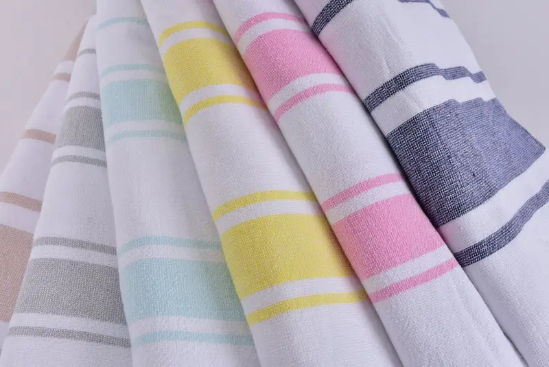 Gift For Him, Travel towel, Embroidery Towels, Gifts For Him, 68x36 Cotton Striped Terry Towel, Extra large Turkish bath towel, Embroidery Towel - 5