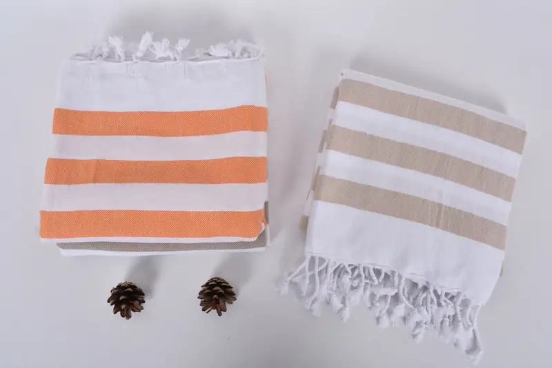 68x36 Cotton Striped Towel, Wedding Gift, Turkish hand towel, Valentines Gift, Turkish Towel Beach, Sand-free peshtemal towel for the beach - 8