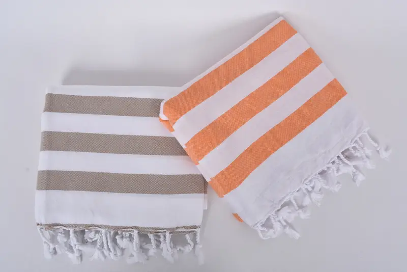 68x36 Cotton Striped Towel, Wedding Gift, Turkish hand towel, Valentines Gift, Turkish Towel Beach, Sand-free peshtemal towel for the beach - 6