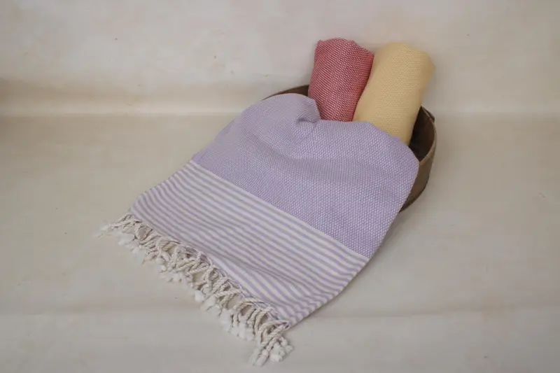 68x32 Cotton Striped Towel, Extra large Turkish bath towel, Monogram Turkish Towel, House Warming Gift, Thin towel, Turkish bath towel - 3