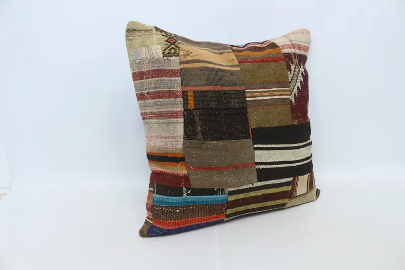 28x28 Brown Cushion, Interior Designer Pillow, Authentic Cushion Cover, Boho Pillow Sham Cover, Pillow Cover, Toss Pillow Case, Gift Pillow - 3