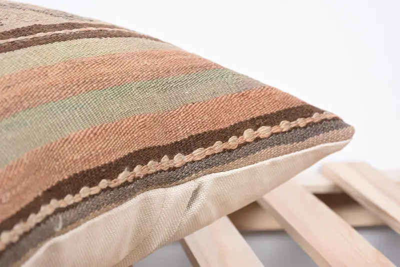 Rustic Cushion, Cushion Cover, 16x16 Beige Pillow, Vintage Kilim Pillow, Kilim Cushion Sham, Throw Kilim Pillow, Ethnic Throw Cushion Cover - 7