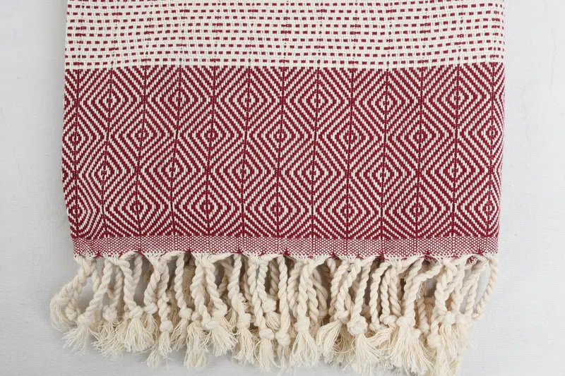 Embroidered Beach Towel, Beach Towel Gift, Bridal Shower Favors, Luxury Turkish Bath Towel, Bathroom Towel, Luxury towel, 70x40 Cotton Diamond Towel - 5