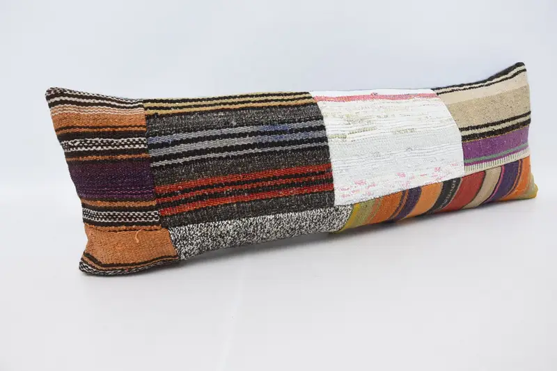Home Decor Pillow, Vintage Pillow, Cushion, Boho Throw Cushion Cover, Sofa Bolster Pillow Case, Turkish Pillow, 12x36 White Pillow Sham - 3