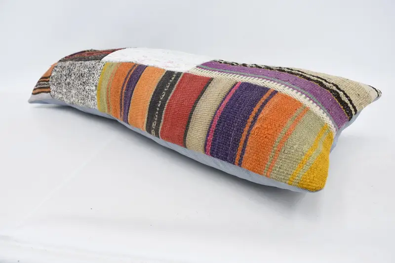 Home Decor Pillow, Vintage Pillow, Cushion, Boho Throw Cushion Cover, Sofa Bolster Pillow Case, Turkish Pillow, 12x36 White Pillow Sham - 5