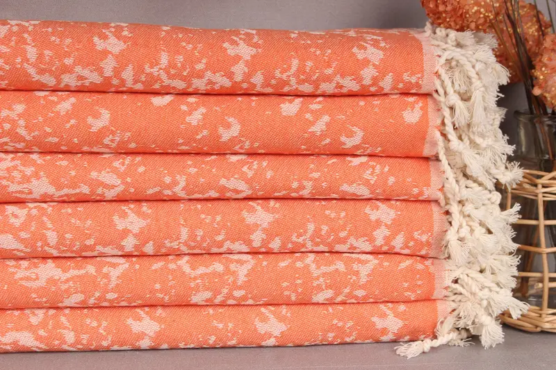 70x40 Cotton Carretta Patterned Towel, Lightweight Turkish towel, Personalized Gift, Gift For Bride, Beach Wedding Favor, Personalized Beach Towel - 3