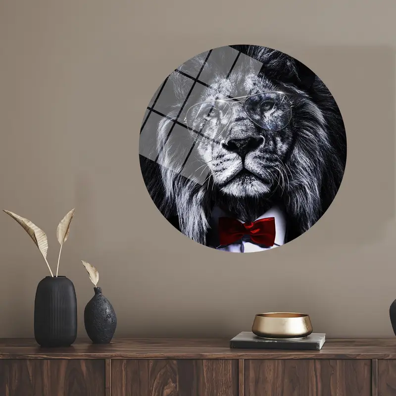 Modern Lion Canvas: Elegant, Trendy, Contemporary Art Print