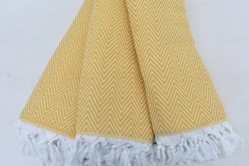 Bachelorette Party Decorations, Decorative Blanket, First Wedding Anniversary Gift, 96x80 Cotton Chevron Towel, Tablecloth, Boho Throw Blankets - 5