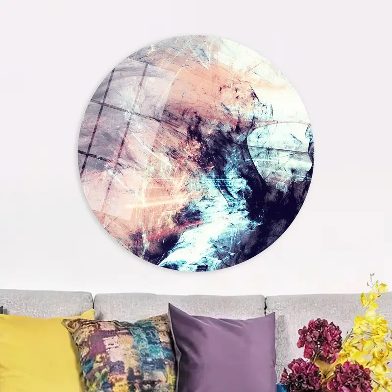 Contemporary Black Colorful Printed Canvas: Artistic Elegance Unleashed