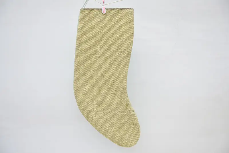 Bej Noel Süsleri Çorabı, 14 İnç Festival Çorabı